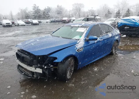 2015 BMW M5 from USA, damaged, VIN WBSFV9C57FD595401